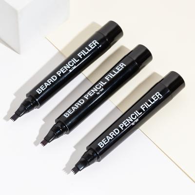 China Natural / Defined Private Label Beard Brows Low MOQ Filler Pencil Beard Filling Pen for sale