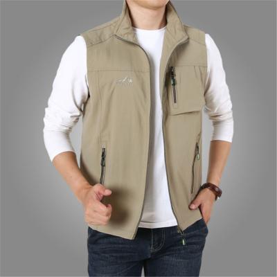 China Plus Size QUICK DRY Utility Vest Sleeveless Motorcycle Riding Jacket For Man for sale