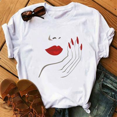 China Anti-wrinkle t-shirt estiva traspirante con grafica t-shirt da donna t-shirt oversized vintage da donna for sale