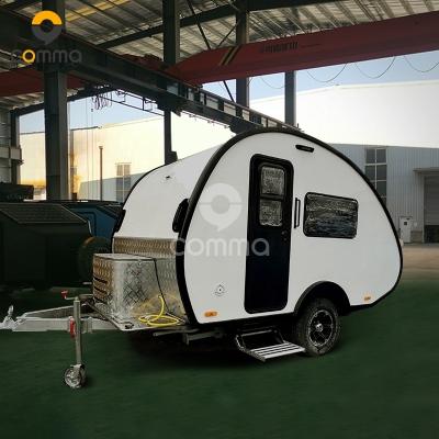 China Aussie Caravan Pop Light High Quality Australian Offroad Trailer Camper Tent Trailer With Storage Bags for sale