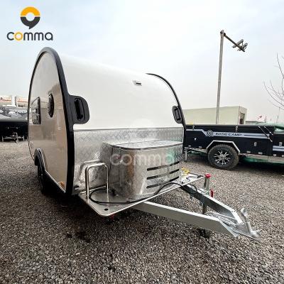 China Small camper light cabin motorhome motorhomes low price car trailer with extra tent for sale