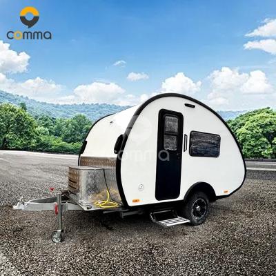 China Lightweight Design Luxury Cheap Camper Trailer Aluminum Folding Trailer Camper Utility Camp With Fridge for sale