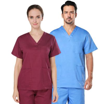 China Hot Selling Medical Hospital Doctor Uniforms Scrub Uniforms Clinic Scrubs Set Medical Hospital Uniforms Scrubs for sale