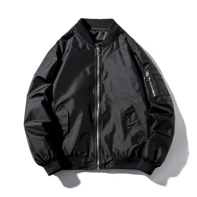 China Factory Direct Wholesale QUICK DRY Embroidered Mens Clothing Hip Hop Satin Coat NASA Custom Bomber Jackets Zipper Thick Bomber Jacket Men for sale