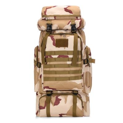 China Anti-theft Large Capacity Waterproof Wear-resisting Outdoor Sports Bag 80L 3d Military Tactical Backpack for sale