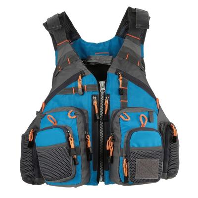 China Cool Fishing Vest Detachable and Multi-pocket Adjustable Fishing Vest Buoyancy Survival Suit Sea Equipment Safety Vest High Fishing for sale