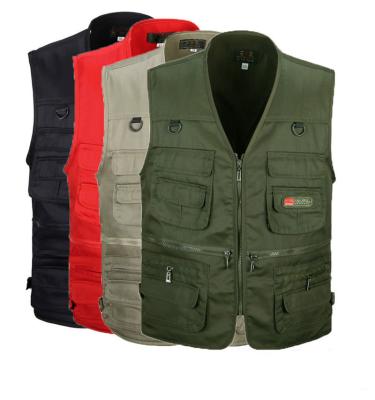 China Wholesale Cheap Outdoor 65% Cotton Leisure Multi-Wearing Waistcoat Men's Waistcoat Mens Machining Vest for sale