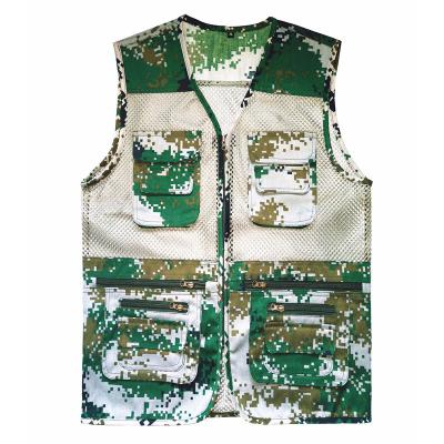 China Cotton Blend Wholesale New Summer Style Men's Waistcoat Camouflage Vest Multi-pocket Vest for sale