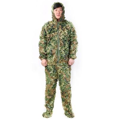 China Military Activities Hunting Suit With Bag Woodland Gilly Suit Sniper Ghillie Suit Military Airsoft Tactical Suit for sale