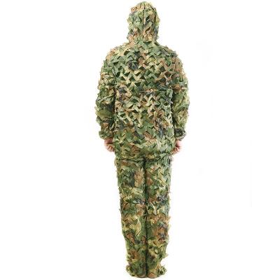 China Outdoor Polyester Ghillie Suit Men Camouflage Clothing Jungle Suit CS Shaping Long Sleeve Clothing Hunting Suit for sale