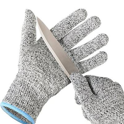 China heavy duty cut & Puncture Resistant HPPE Cut Resistant CE 5 Grade Cheap Wear Resistant Breathable Cut Resistant Gloves for sale