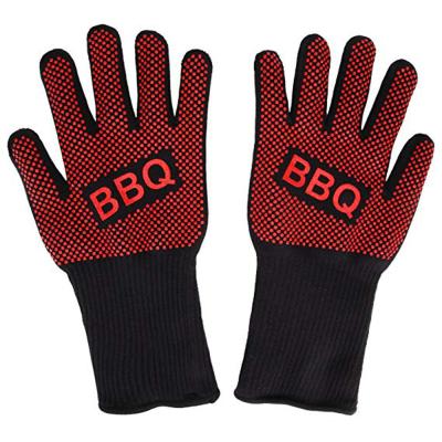 China European Certified High Temperature Resistance BBQ Wholesale Extended High Temperature Gloves for sale