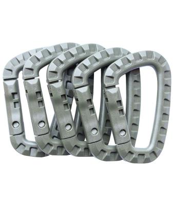 China Plastic Ready Stock Wholesale High Quality Outdoor Portable D-Ring Buckle Key Chain Multifunctional Hook for sale