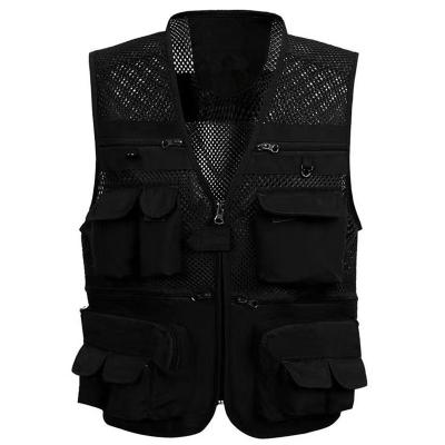 China Wholesale High Quality QUICK DRY Summer Men's Vest Multi-Pocket Plus Size Mesh Vest for sale