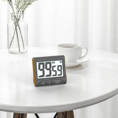 China Classic Large LCD Display Stocked Kitchen Style Digital Small Count Down and Count Up Timer for sale