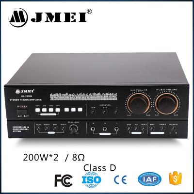 China MIC Balanced Control Karaoke Mixer Amplifier Audio Power LED Display CE for sale