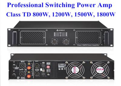 China High Power 2 Channel 2U 1800w Class TD Digital Power Amplifier 483*408*89mm for sale