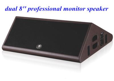 China Fashion Double 8 Inch Professional Monitor Speaker , 300W Custom Speaker Boxes for sale