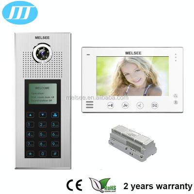 China alum alloy & Tempered Glass /ABS wireless video door phone with 1000 pieces of wireless door bell video door intercom capacity name. for sale