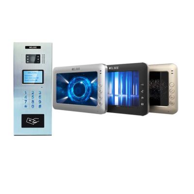 China 2020 Cat5 One Wired Apartment Multi Color Video Doorbell Wired Door Phone Video Intercom Open Building Access System MS307C+704C-1 for sale