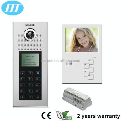 China China 5 Inch Cable/4+2 Monitor CAT5 One Name Direct Calling Video Door Phone For Apartment Support Multi Password Or ID Unlock MS315C+501C-1 for sale