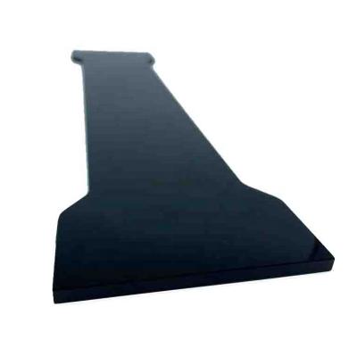 China 1 2 3 4 5 6mm Tempered Glass Modern Irregular Shape With Black Ceramic Silkscreen Printing for sale