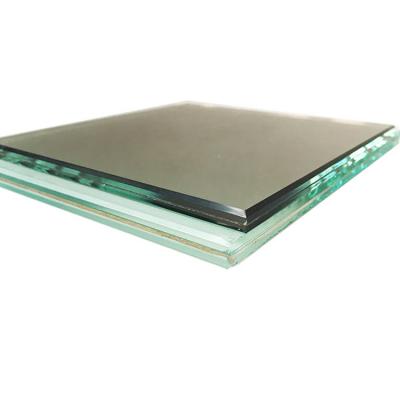 China Modern High Quality Low Iron Polished Edge Tempered Triple Laminated Glass for sale