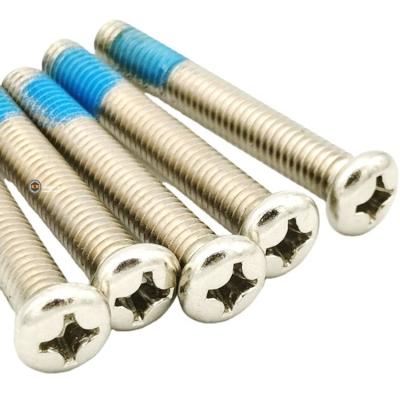 China Pan Zinc Nickel Plate Cross Recessed Pan Head M6*40 Screws for sale