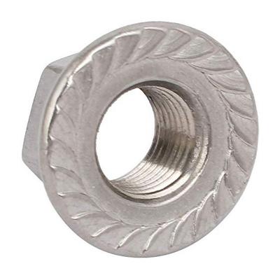 China Wholesale Price Hexagon Flange Nut Furniture Fasteners Hexagon Flange Nut HFNM12-012-F-Z-W for sale