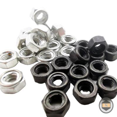 China Retail Industry Factory Direct Sale All Metal Self Locking Nut Galvanized Black / White for sale