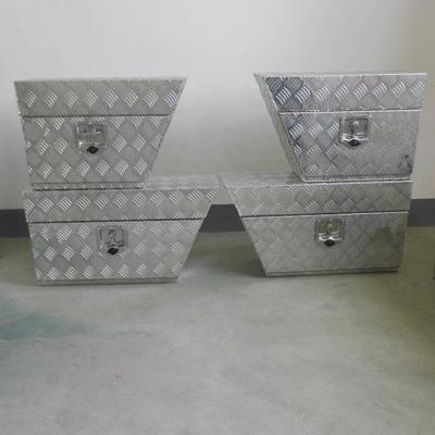 China Durable High Quality Aluminum Metal Truck Tool Box For Car Trunk for sale