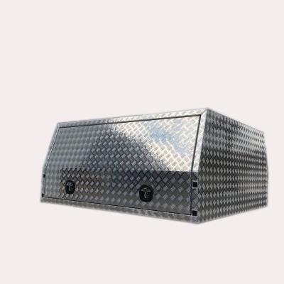 China ute aluminum tray and canopy double/single/additional aluminum tool box cabin for CNP1800 pickup truck for sale