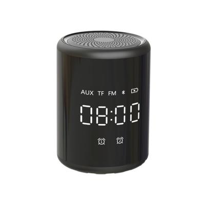 China Portable distributor of the A18 aux alarm clock loudspeaker. AirPlay Mirror Face Speaker BT 5.0 Speaker 2 Alarm Doorbells FM FM for sale