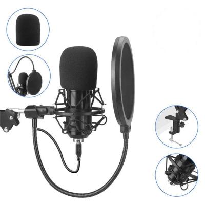 China Headphone Microphone BM800 BM 800 Studio Condenser Microphone Package V8 Sound Card Set For Webcast Live Studio Singing Recording Broadcasting for sale