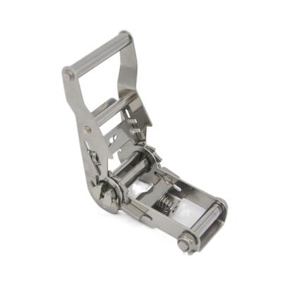 China Hongli Steel Factory Hot Sale 25mm Stainless Steel 1.5T Ratchet Buckle for sale