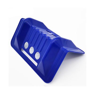 China L type edge protector transport protection six holes blue plastic corner protectors for shipping for sale