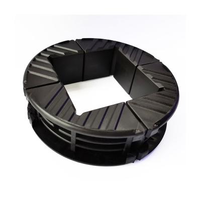 China Transportation Pad 12 Inch Black Plastic Corner Protector For L-Type Binding Belt Logistics Transportation for sale