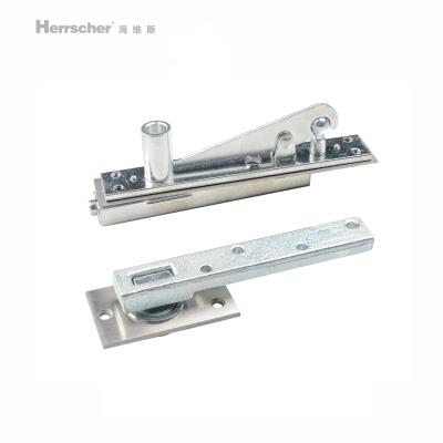 China Modern Stainless Steel One Way Two Way Glass Door Hardware Revolving Small Hidden Door Floor Spring for sale