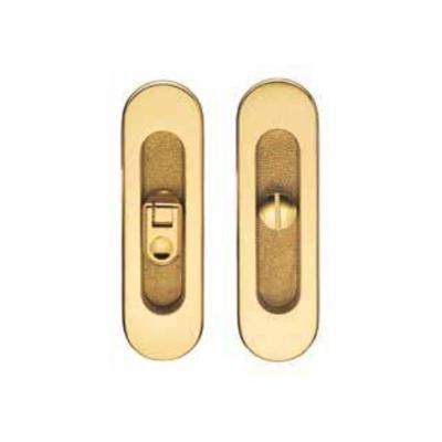 China Copper Newcomer European Style Rounded Edges Flush Handle Hook Lock Sliding Door Flush Lock for sale