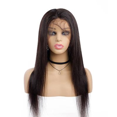 China Fast Delivery Hardly Shedding Thick Smooth Soft Cuticle Aligned Wholesale Unprocessed Brazilian Remy Human Hair Straight Full Lace Wigs Full Lace Wigs for sale