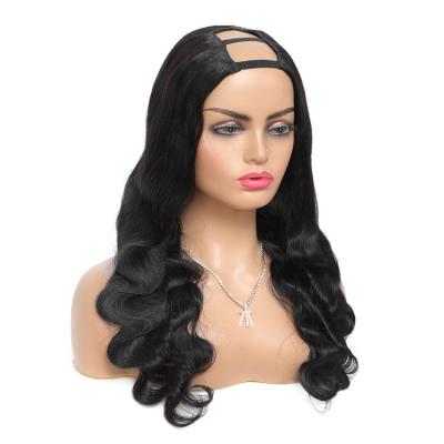 China Wholesale Brazilian Hair Glueless Wigs 10A Soft Smooth Thick Shedding Body Wave Brazilian U Part Wig Hair Glueless Body Wave Can Be Permed And Dyed for sale