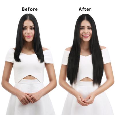 China Directly Factory Price Hot Sale Brazilian Bone Straight Human Hair Lace Front High Quality Hair Clip In Extension for sale