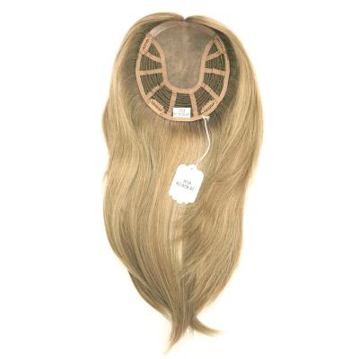 China Free style Human Hairpiece Toupee for Woman Blond in Stock for sale