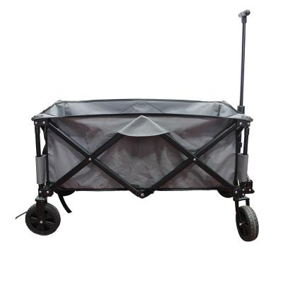 China Durable Children 4 Wheel Foldable Garden Wagon Outdoor Beach Garden Wagon Easy Folding Folding Cart for sale