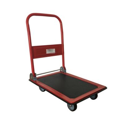 China Tools Push Hand Truck Folding Platform Cart 4 Wheel Cart 330 Pound Capacity for sale