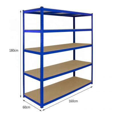 China Corrosion Protection 1700 Adjustable Steel Storage Racking Shelving Powder Coated Boltless Light Metal Industrial Storage Van Shelves For Shops for sale