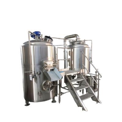 China Hotels 1000L 2000L SUS304 Turnkey Beer Project For Beer Brewing System for sale