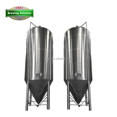 China Factory 10000L 20000L 200BBL Fermentation Tank Conical 304 Stainless Steel Tank For Beer Factory for sale