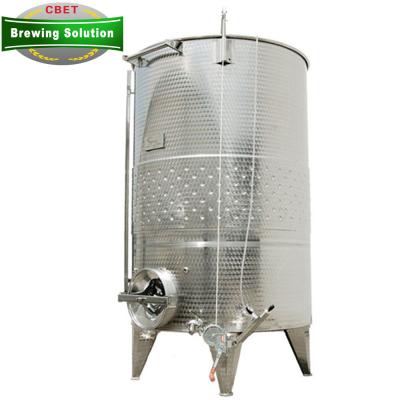 China Hotels Winery Equipment Stainless Steel Wine Cooling Jacketed Fermentation Tank for sale