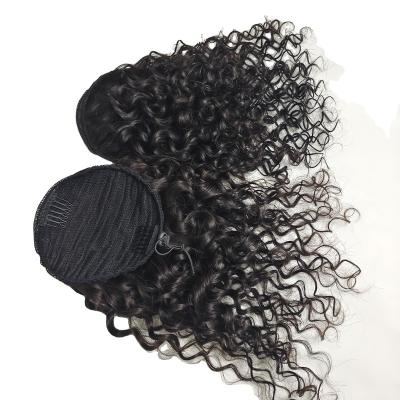 China Hot Sale Unprocessed Natural Hair Color X-Ring Hair Ponytail Hot Sale 14